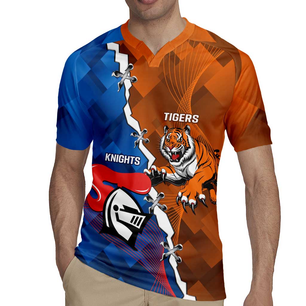 Personalised Knights and Tigers Rugby Jersey Dynamic Sporty Version