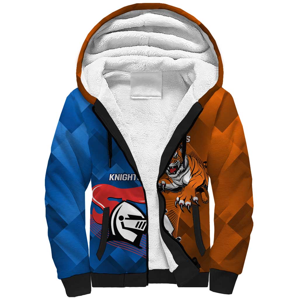 Personalised Knights and Tigers Sherpa Hoodie Dynamic Sporty Version
