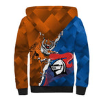 Personalised Knights and Tigers Sherpa Hoodie Dynamic Sporty Version