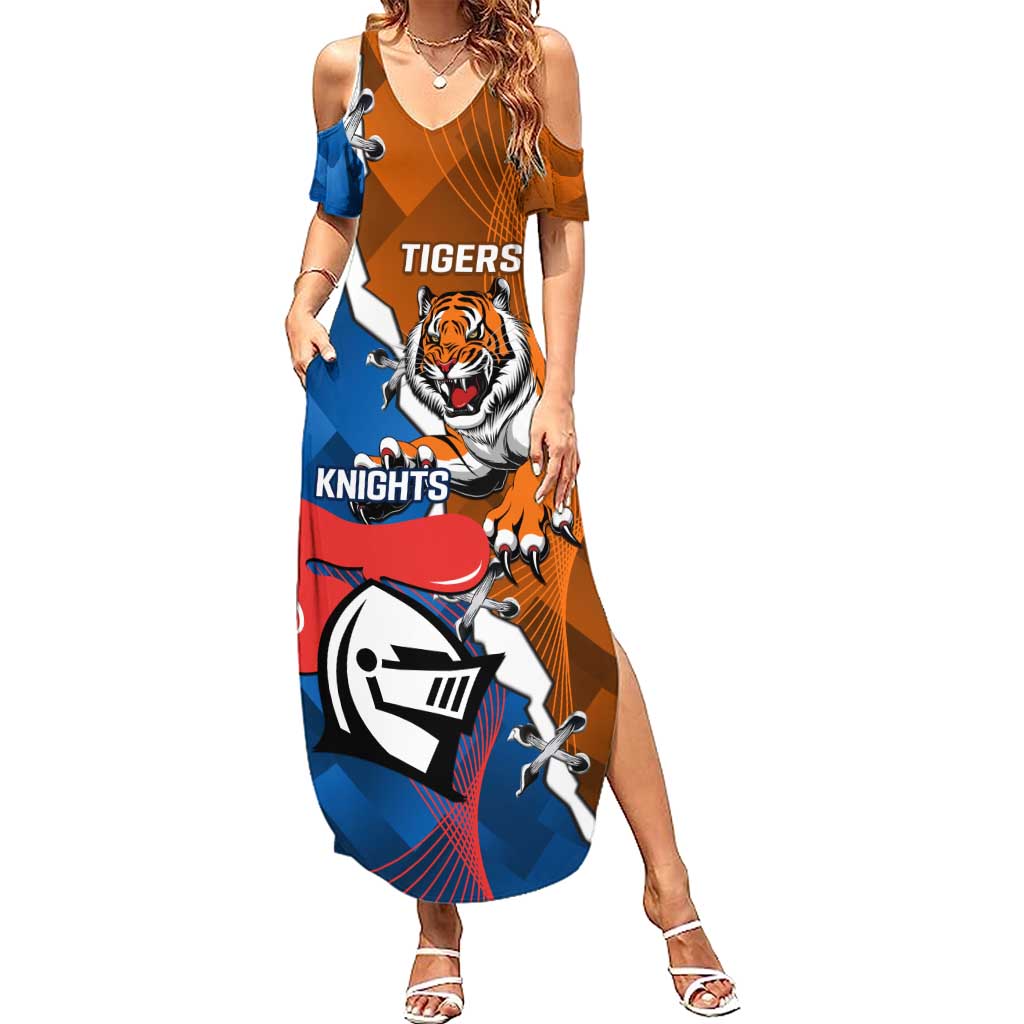 Personalised Knights and Tigers Summer Maxi Dress Dynamic Sporty Version