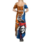 Personalised Knights and Tigers Summer Maxi Dress Dynamic Sporty Version