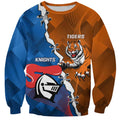 Personalised Knights and Tigers Sweatshirt Dynamic Sporty Version