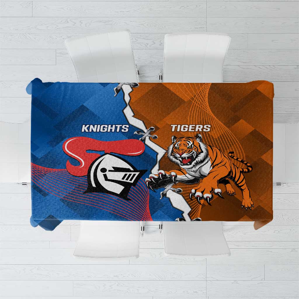 Knights and Tigers Tablecloth Dynamic Sporty Version
