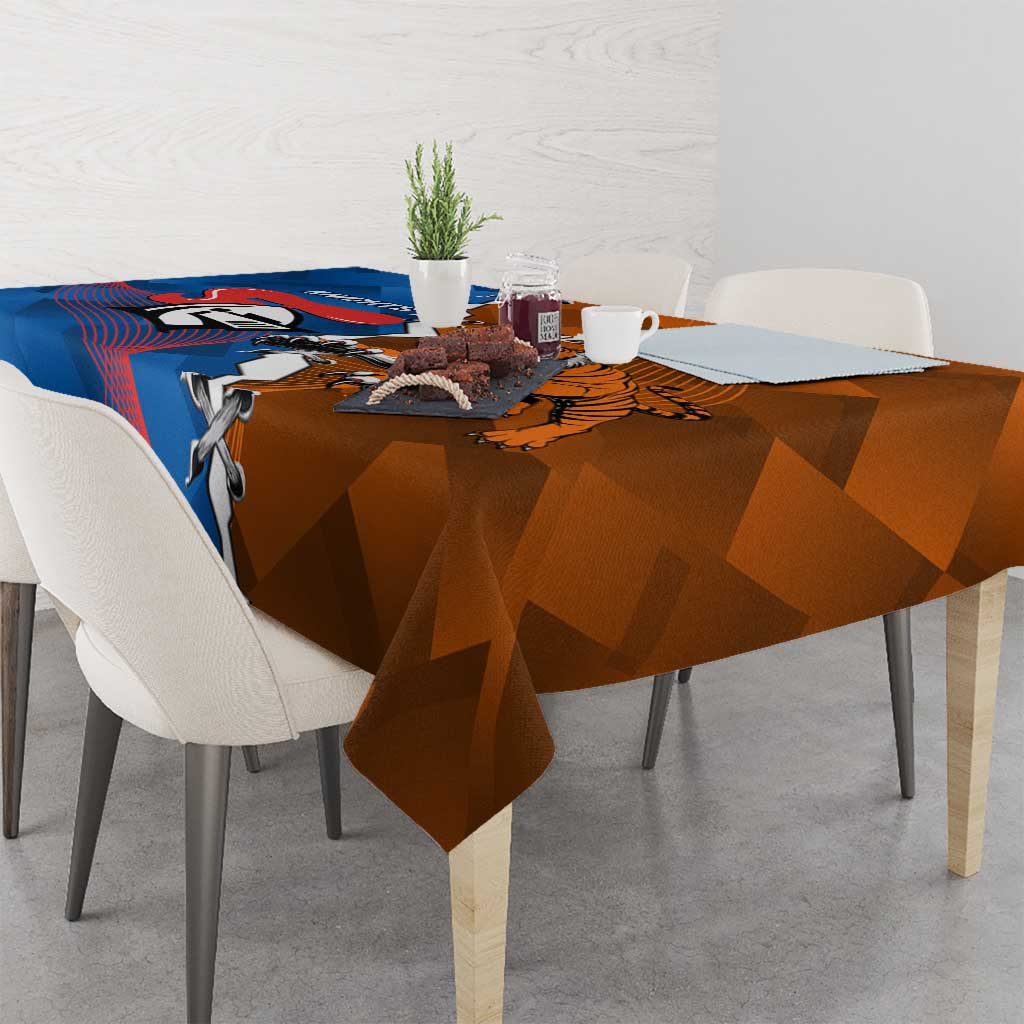 Knights and Tigers Tablecloth Dynamic Sporty Version