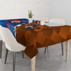 Knights and Tigers Tablecloth Dynamic Sporty Version