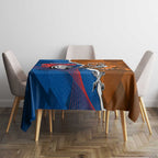 Knights and Tigers Tablecloth Dynamic Sporty Version