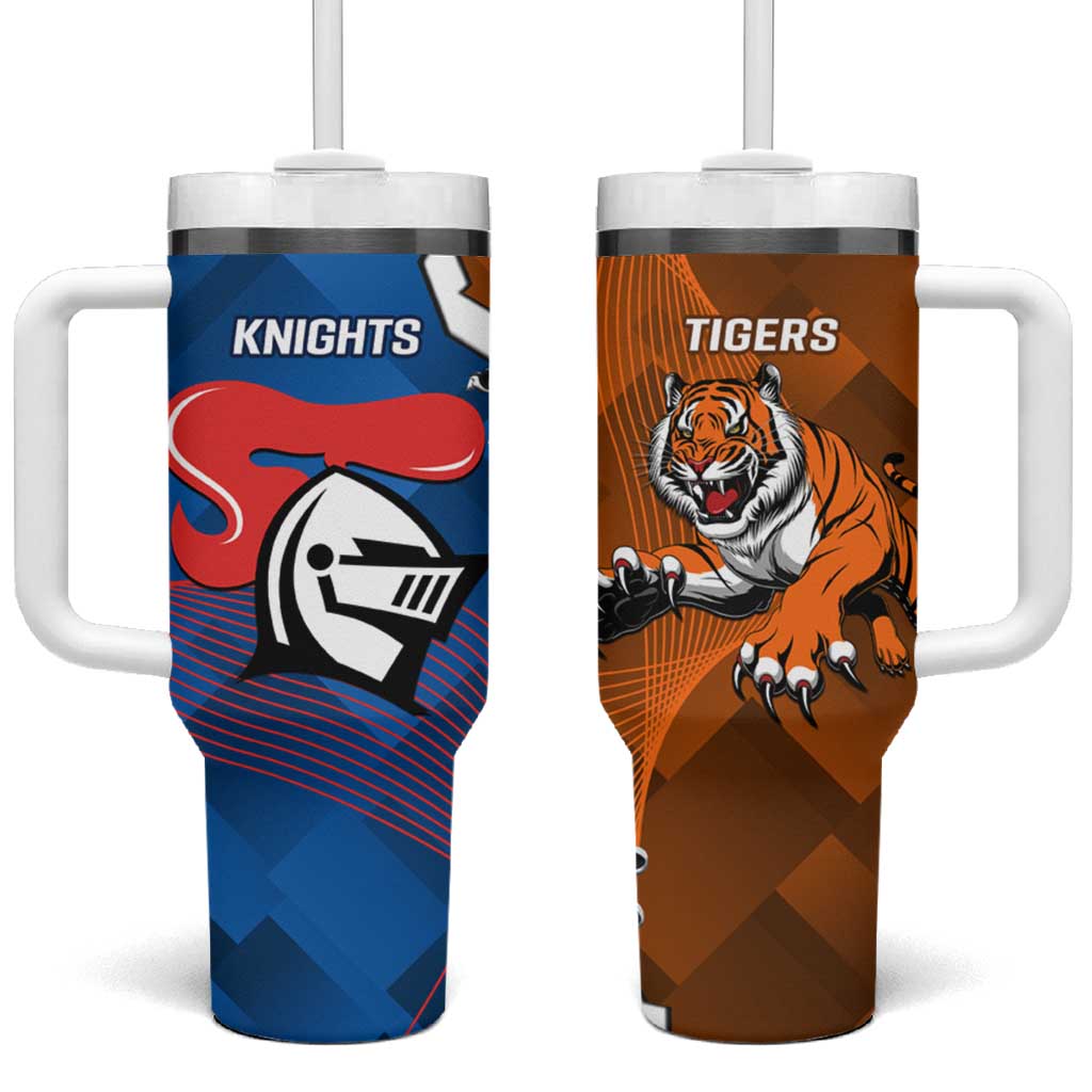 Knights and Tigers Tumbler With Handle Dynamic Sporty Version