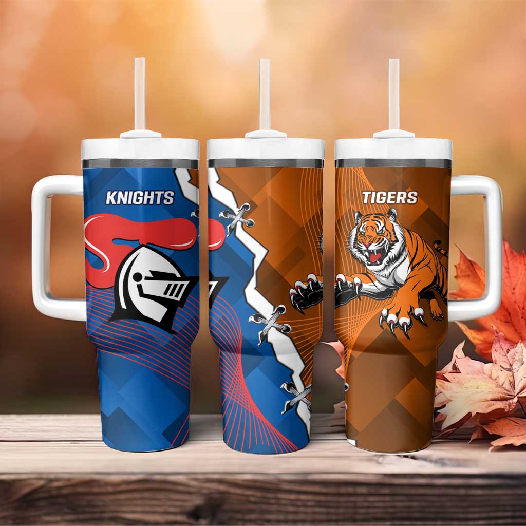Knights and Tigers Tumbler With Handle Dynamic Sporty Version