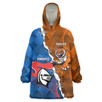 Personalised Knights and Tigers Wearable Blanket Hoodie Dynamic Sporty Version