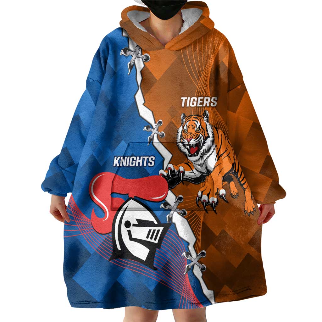 Personalised Knights and Tigers Wearable Blanket Hoodie Dynamic Sporty Version