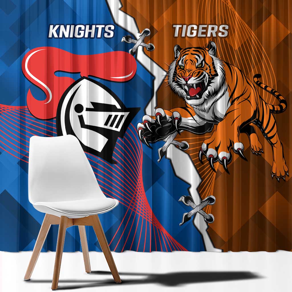 Knights and Tigers Window Curtain Dynamic Sporty Version