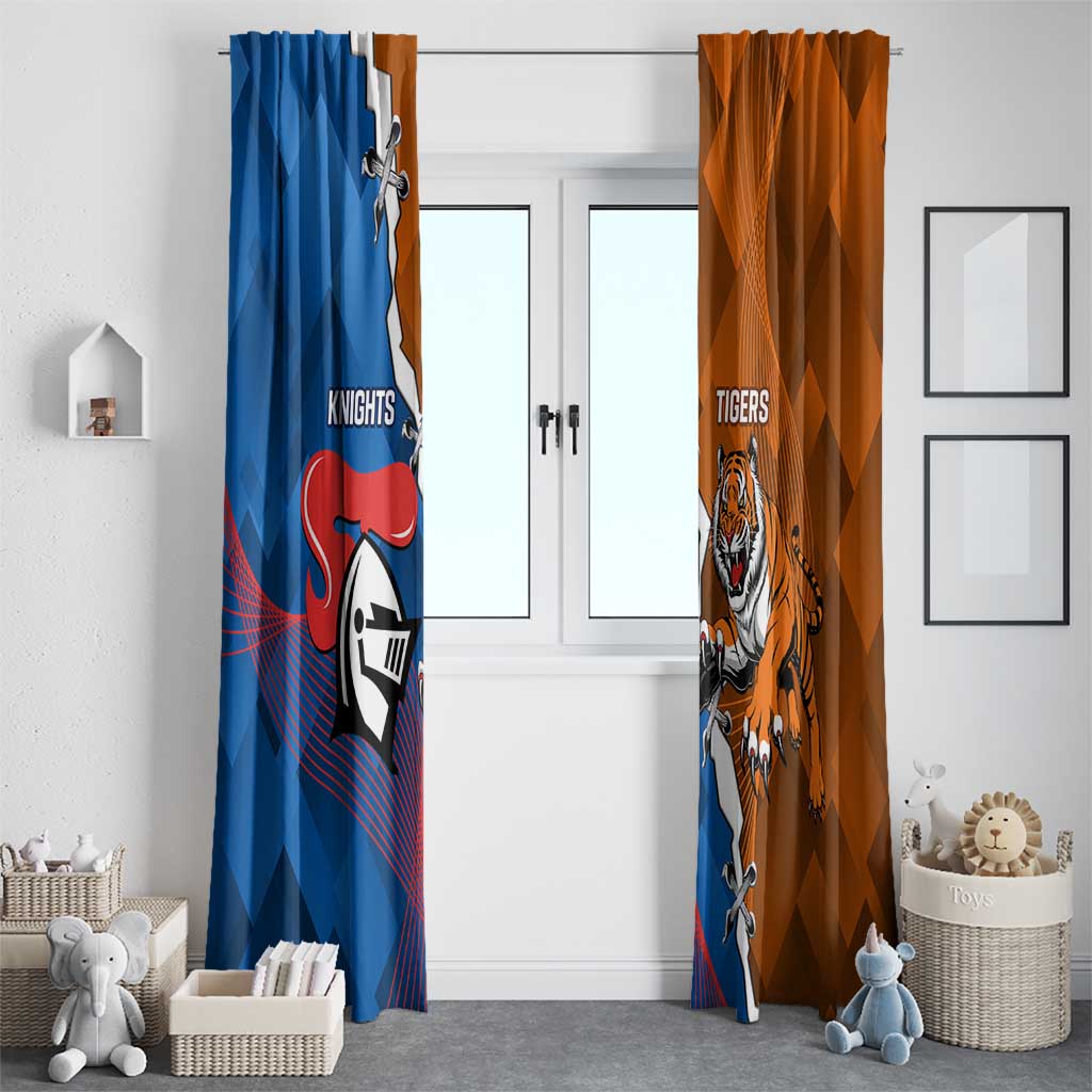 Knights and Tigers Window Curtain Dynamic Sporty Version