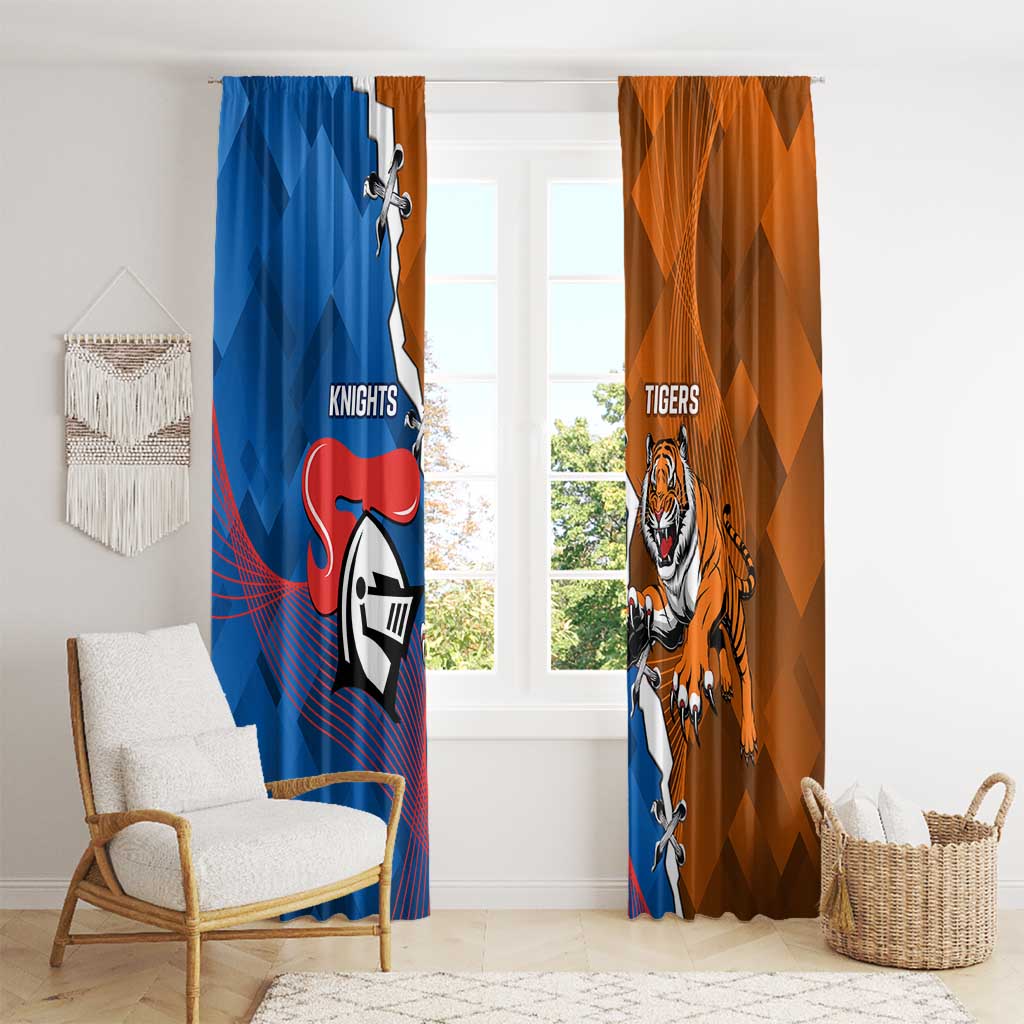 Knights and Tigers Window Curtain Dynamic Sporty Version