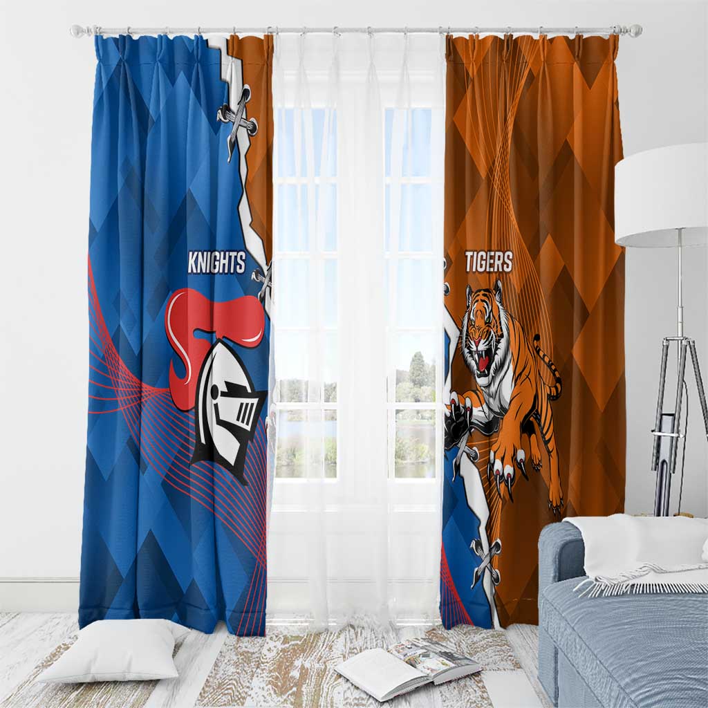 Knights and Tigers Window Curtain Dynamic Sporty Version