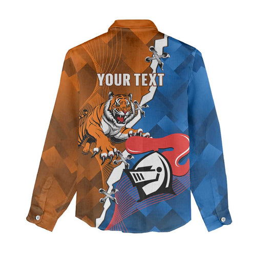 Personalised Knights and Tigers Women Casual Shirt Dynamic Sporty Version