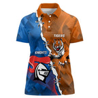 Personalised Knights and Tigers Women Polo Shirt Dynamic Sporty Version