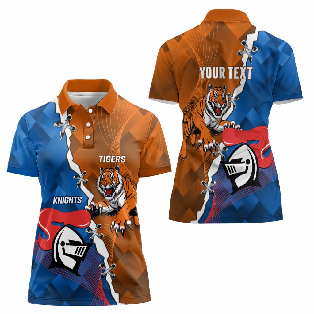 Personalised Knights and Tigers Women Polo Shirt Dynamic Sporty Version