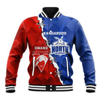 Personalised Kangaroos and Swans Baseball Jacket Dynamic Sporty Version
