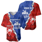 Personalised Kangaroos and Swans Baseball Jersey Dynamic Sporty Version