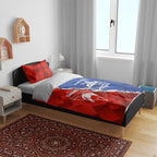 Kangaroos and Swans Bedding Set Dynamic Sporty Version