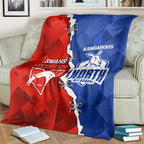 Kangaroos and Swans Blanket Dynamic Sporty Version