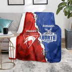 Kangaroos and Swans Blanket Dynamic Sporty Version