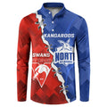 Personalised Kangaroos and Swans Button Sweatshirt Dynamic Sporty Version