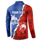 Personalised Kangaroos and Swans Button Sweatshirt Dynamic Sporty Version