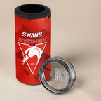 Kangaroos and Swans 4 in 1 Can Cooler Tumbler Dynamic Sporty Version