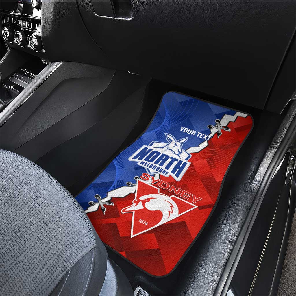 Kangaroos and Swans Car Mats Dynamic Sporty Version