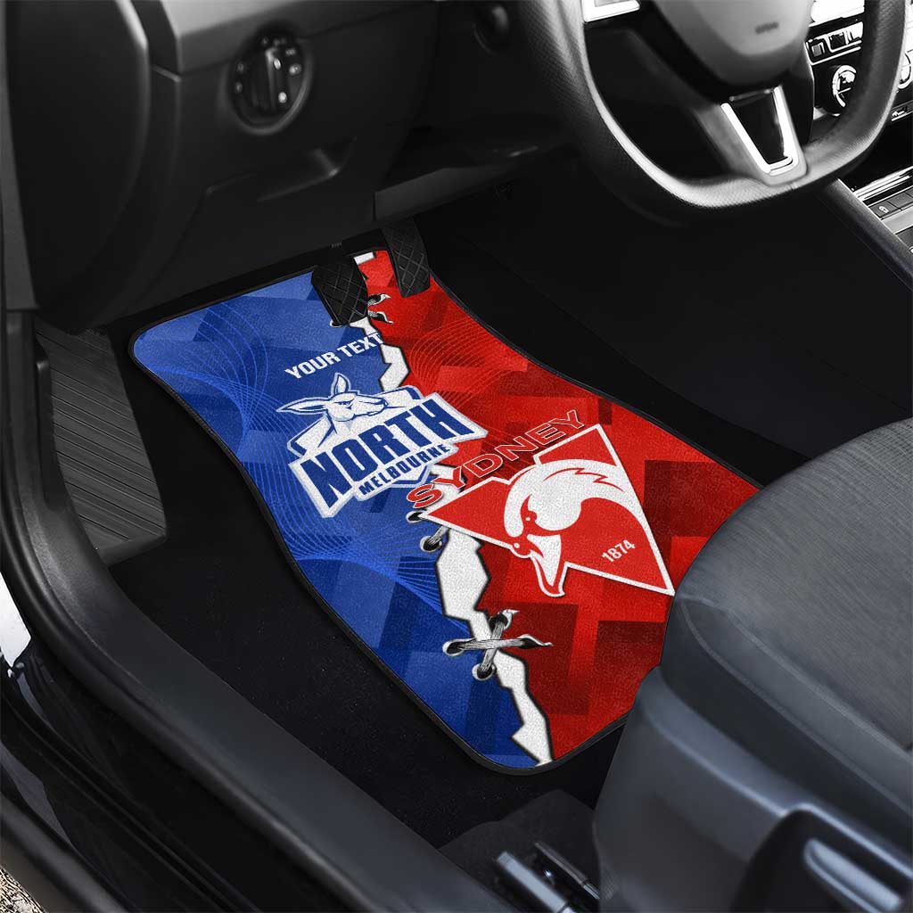 Kangaroos and Swans Car Mats Dynamic Sporty Version