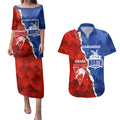 Personalised Kangaroos and Swans Couples Matching Puletasi and Hawaiian Shirt Dynamic Sporty Version