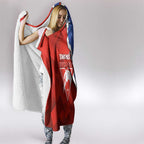 Kangaroos and Swans Hooded Blanket Dynamic Sporty Version