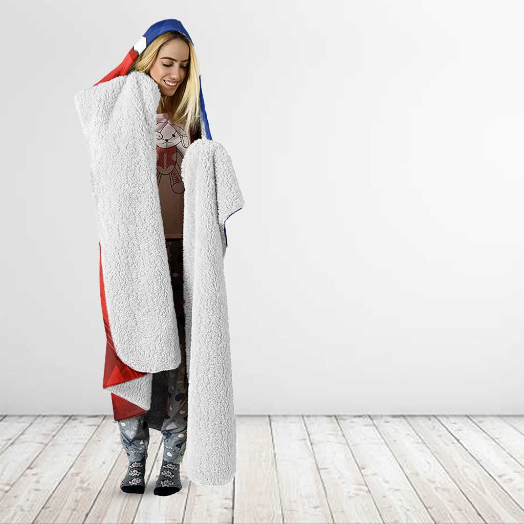 Kangaroos and Swans Hooded Blanket Dynamic Sporty Version