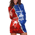 Personalised Kangaroos and Swans Hoodie Dress Dynamic Sporty Version
