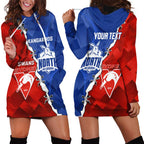 Personalised Kangaroos and Swans Hoodie Dress Dynamic Sporty Version
