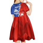 Personalised Kangaroos and Swans Kid Short Sleeve Dress Dynamic Sporty Version