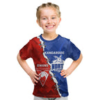 Personalised Kangaroos and Swans Kid T Shirt Dynamic Sporty Version