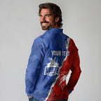 Personalised Kangaroos and Swans Long Sleeve Polo Shirt Dynamic Sporty Version