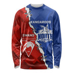 Personalised Kangaroos and Swans Long Sleeve Shirt Dynamic Sporty Version