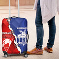 Kangaroos and Swans Luggage Cover Dynamic Sporty Version