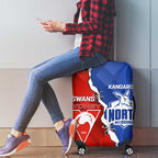 Kangaroos and Swans Luggage Cover Dynamic Sporty Version