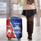 Kangaroos and Swans Luggage Cover Dynamic Sporty Version