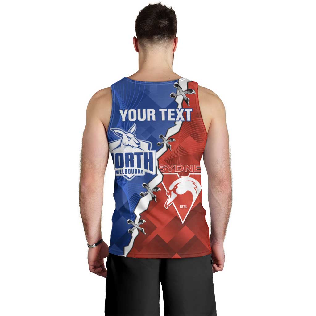 Personalised Kangaroos and Swans Men Tank Top Dynamic Sporty Version
