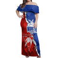 Personalised Kangaroos and Swans Off Shoulder Maxi Dress Dynamic Sporty Version