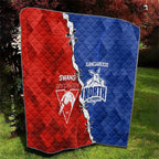 Kangaroos and Swans Quilt Dynamic Sporty Version