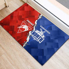 Kangaroos and Swans Rubber Doormat Dynamic Sporty Version