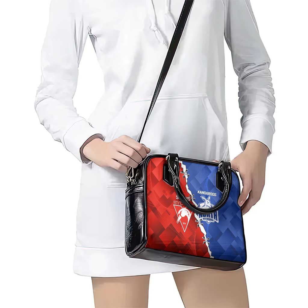 Kangaroos and Swans Shoulder Handbag Dynamic Sporty Version