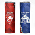 Kangaroos and Swans Skinny Tumbler Dynamic Sporty Version