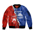 Personalised Kangaroos and Swans Sleeve Zip Bomber Jacket Dynamic Sporty Version